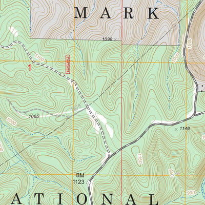 US Forest Service - Topo Flat, MO FSTopo Legacy digital map