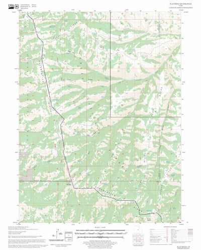 US Forest Service - Topo Flat Ridge, UT FSTopo Legacy digital map