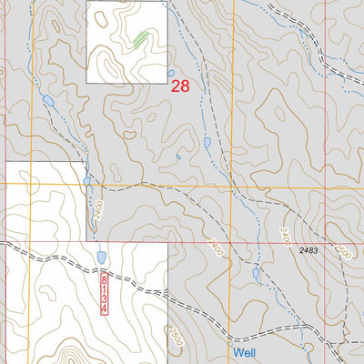 US Forest Service - Topo Flat Rock Butte, ND FSTopo Legacy digital map