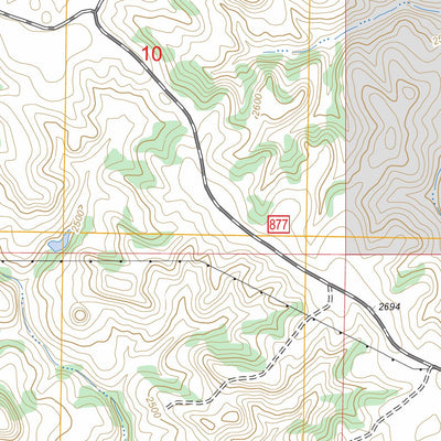 US Forest Service - Topo Flat Rock Butte, ND FSTopo Legacy digital map