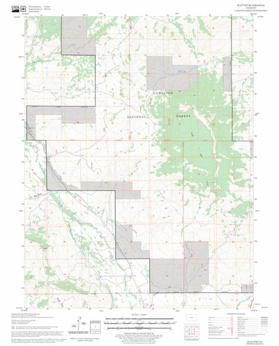 US Forest Service - Topo Flat Top, CO FSTopo Legacy digital map