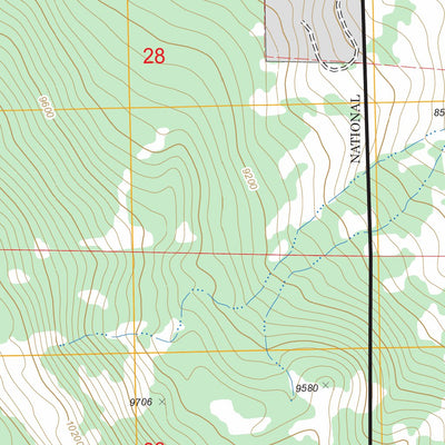 US Forest Service - Topo Flat Top, CO FSTopo Legacy digital map