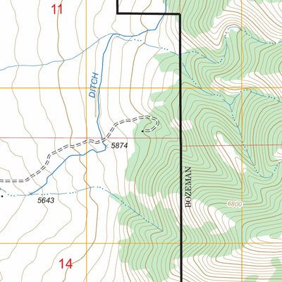 US Forest Service - Topo Flathead Pass, MT FSTopo Legacy digital map