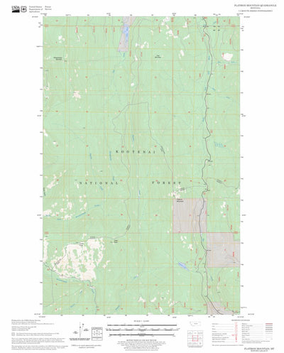 US Forest Service - Topo Flatiron Mountain, MT FSTopo Legacy digital map