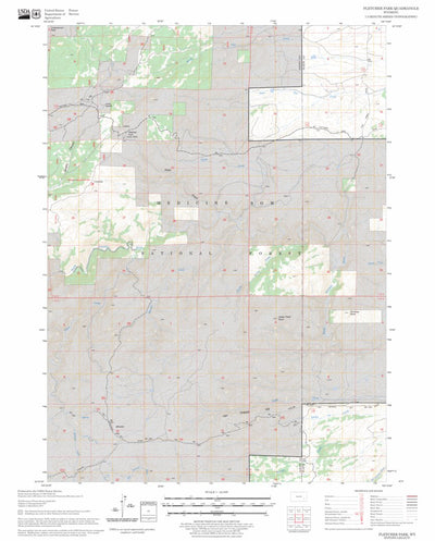 US Forest Service - Topo Fletcher Park, WY FSTopo Legacy digital map