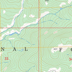 US Forest Service - Topo Fletcher Peak, WY - CO FSTopo Legacy digital map