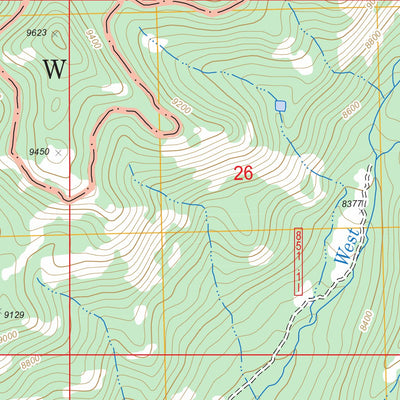 US Forest Service - Topo Fletcher Peak, WY - CO FSTopo Legacy digital map
