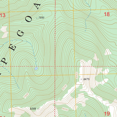 US Forest Service - Topo Flint Mountain, MT FSTopo Legacy digital map