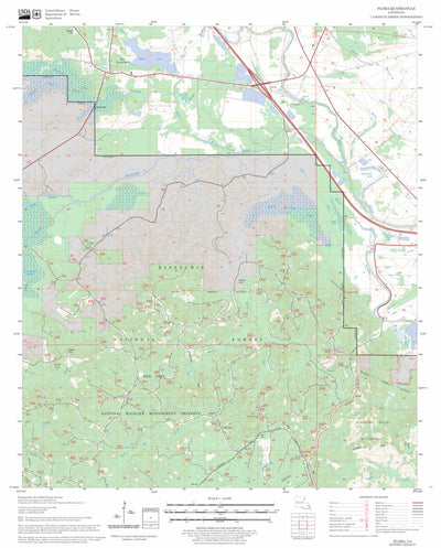 US Forest Service - Topo Flora, LA FSTopo Legacy digital map