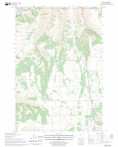 US Forest Service - Topo Flora, OR - WA FSTopo Legacy digital map