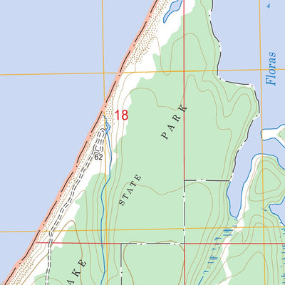 US Forest Service - Topo Floras Lake, OR FSTopo Legacy digital map