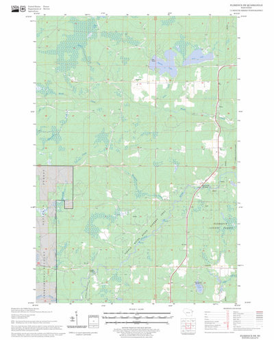 US Forest Service - Topo Florence SW, WI FSTopo Legacy digital map