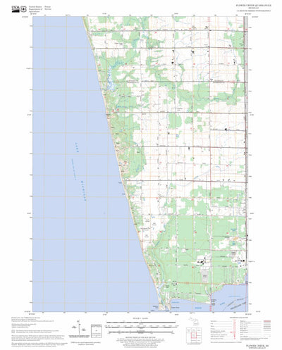 US Forest Service - Topo Flower Creek, MI FSTopo Legacy digital map