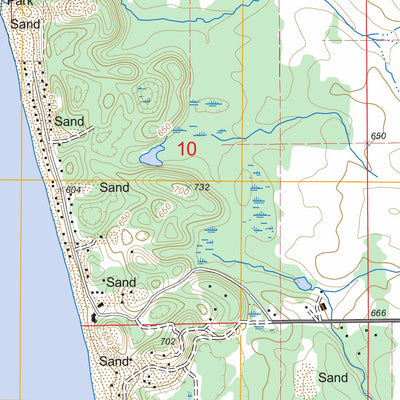 US Forest Service - Topo Flower Creek, MI FSTopo Legacy digital map