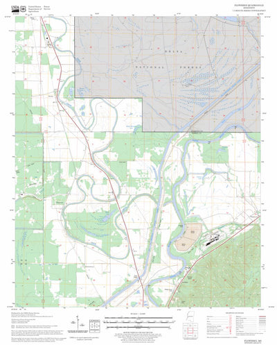 US Forest Service - Topo Floweree, MS FSTopo Legacy digital map