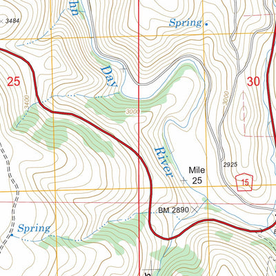 US Forest Service - Topo Flowers Gulch, OR FSTopo Legacy digital map