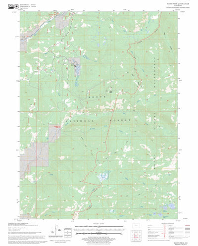 US Forest Service - Topo Floyd Peak, CO FSTopo Legacy digital map