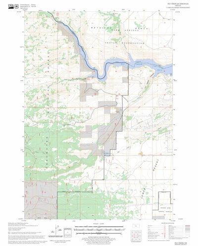 US Forest Service - Topo Fly Creek, OR FSTopo Legacy digital map