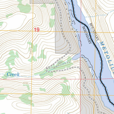 US Forest Service - Topo Fly Creek, OR FSTopo Legacy digital map