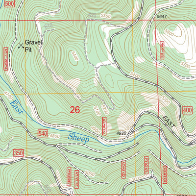 US Forest Service - Topo Fly Valley, OR FSTopo Legacy digital map