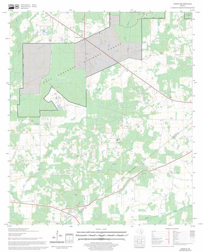 US Forest Service - Topo Fodice, TX FSTopo Legacy digital map