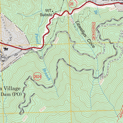 US Forest Service - Topo Fontana Dam, NC FSTopo Legacy digital map
