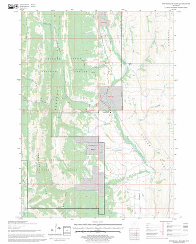 US Forest Service - Topo Fontenelle Basin, WY FSTopo Legacy digital map