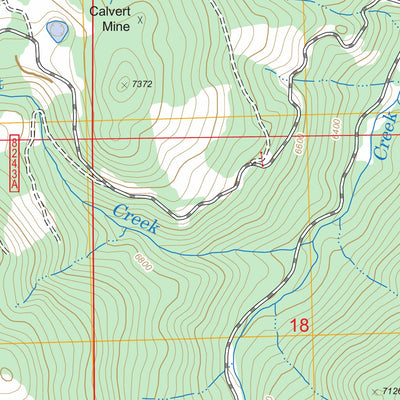 US Forest Service - Topo Foolhen Mountain, MT FSTopo Legacy digital map