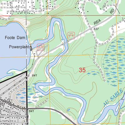 US Forest Service - Topo Foote Site Village, MI FSTopo Legacy digital map