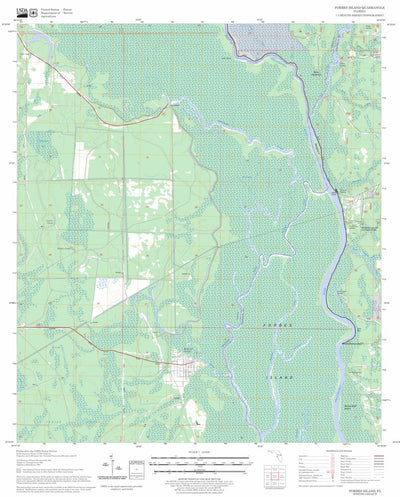 US Forest Service - Topo Forbes Island, FL FSTopo Legacy digital map