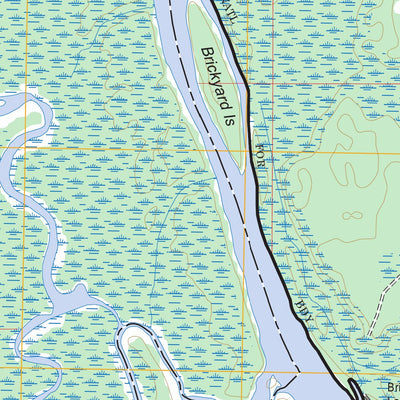 US Forest Service - Topo Forbes Island, FL FSTopo Legacy digital map