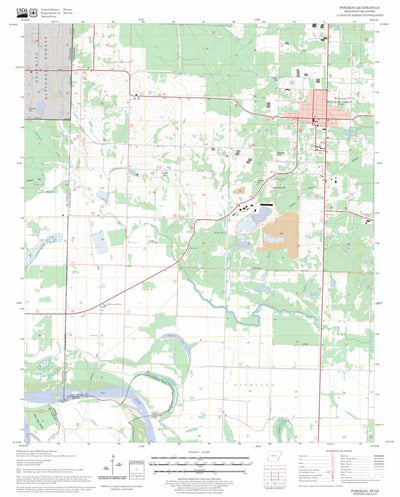 US Forest Service - Topo Foreman, AR - OK FSTopo Legacy digital map