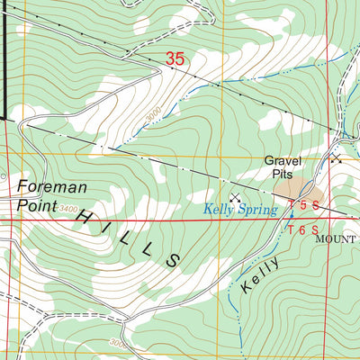 US Forest Service - Topo Foreman Point, OR FSTopo Legacy digital map