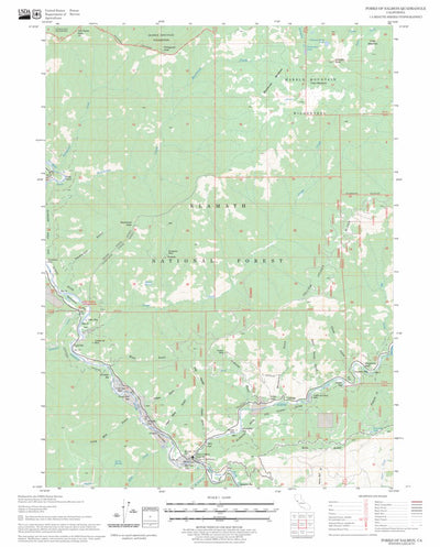 US Forest Service - Topo Forks of Salmon, CA FSTopo Legacy digital map