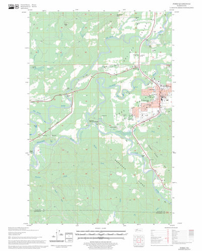 US Forest Service - Topo Forks, WA FSTopo Legacy digital map
