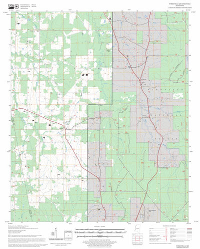 US Forest Service - Topo Forkville, MS FSTopo Legacy digital map