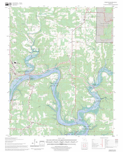 US Forest Service - Topo Forsyth, MO FSTopo Legacy digital map