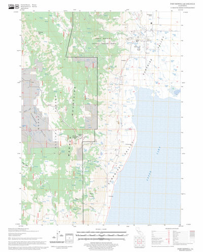 US Forest Service - Topo Fort Bidwell, CA FSTopo Legacy digital map