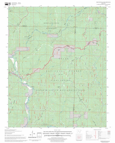 US Forest Service - Topo Fort Douglas, AR FSTopo Legacy digital map
