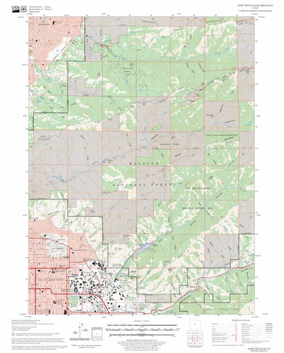 US Forest Service - Topo Fort Douglas, UT FSTopo Legacy digital map