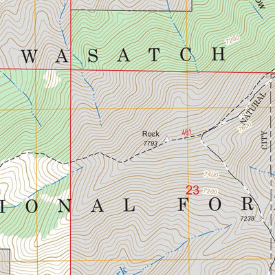 US Forest Service - Topo Fort Douglas, UT FSTopo Legacy digital map