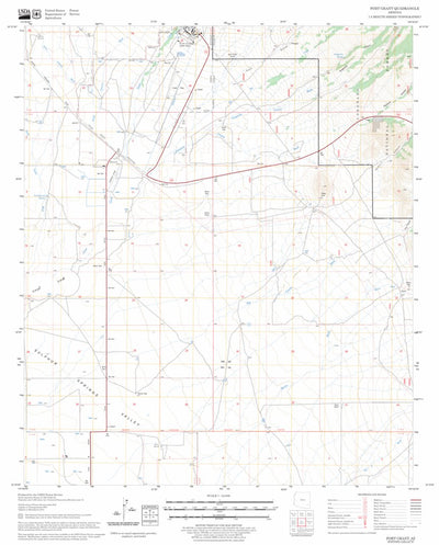 US Forest Service - Topo Fort Grant, AZ FSTopo Legacy digital map