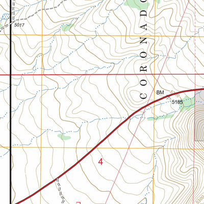 US Forest Service - Topo Fort Grant, AZ FSTopo Legacy digital map