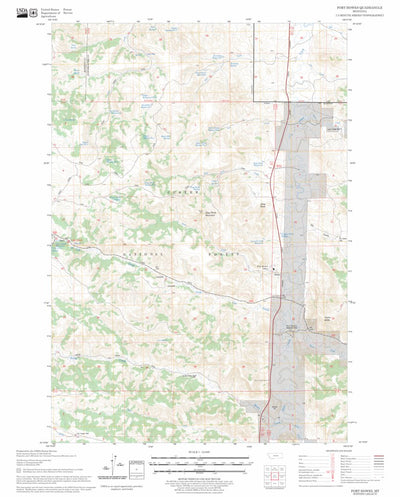 US Forest Service - Topo Fort Howes, MT FSTopo Legacy digital map