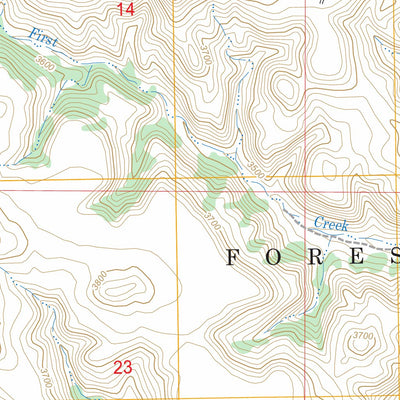 US Forest Service - Topo Fort Howes, MT FSTopo Legacy digital map