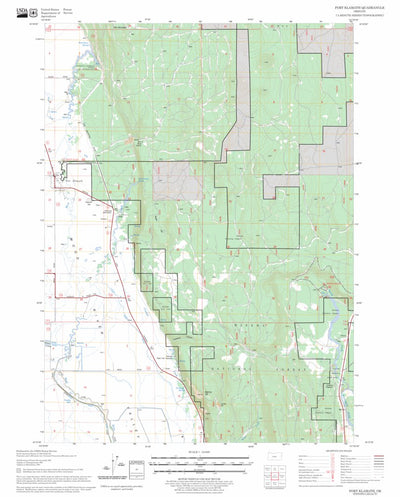US Forest Service - Topo Fort Klamath, OR FSTopo Legacy digital map