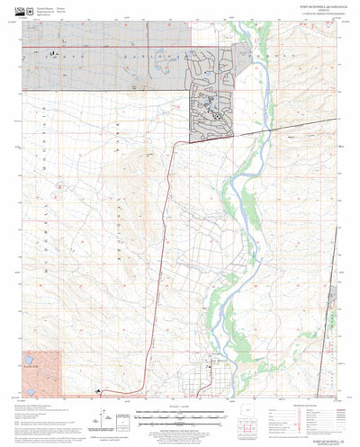 US Forest Service - Topo Fort McDowell, AZ FSTopo Legacy digital map