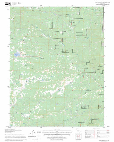 US Forest Service - Topo Fort Mountain, CA FSTopo Legacy digital map
