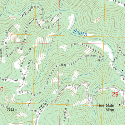 US Forest Service - Topo Fort Mountain, CA FSTopo Legacy digital map