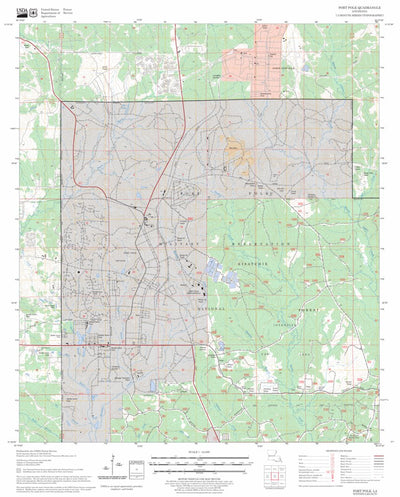 US Forest Service - Topo Fort Polk, LA FSTopo Legacy digital map